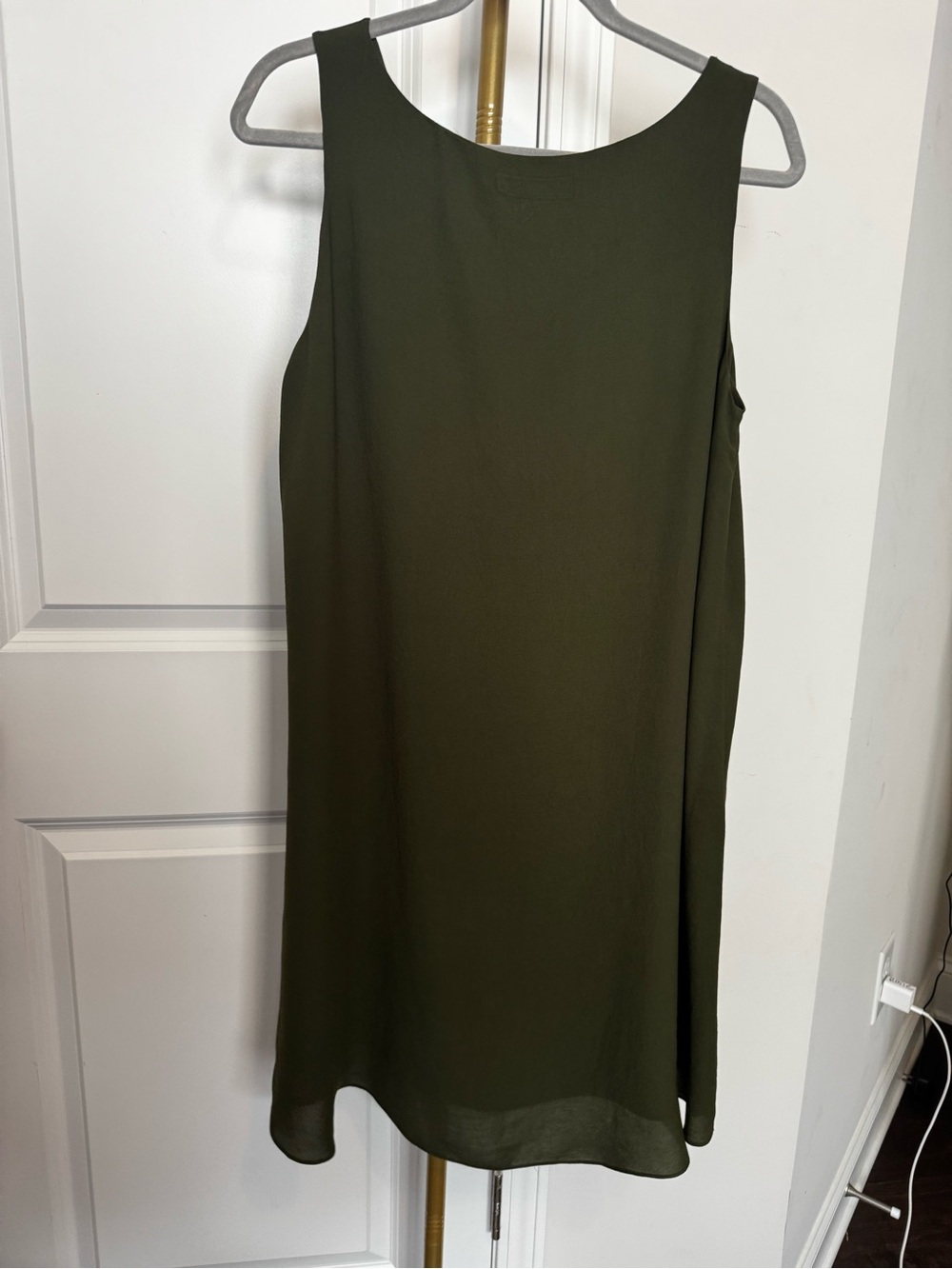 Polo Ralph Lauren V-Neck Shift Dress in Olive Green size 10 - Picture 5 of 5